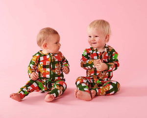 Gingerbread Long Sleeve Zip Romper | KIP & CO