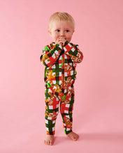 Load image into Gallery viewer, Gingerbread Long Sleeve Zip Romper | KIP &amp; CO