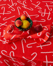 Load image into Gallery viewer, Candy Cane Red Linen 4P Napkin Set | KIP &amp; CO