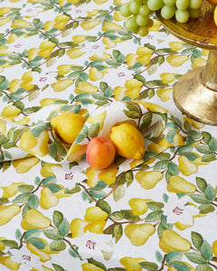 Summer Lily White Linen Napkin Set | Kip & Co
