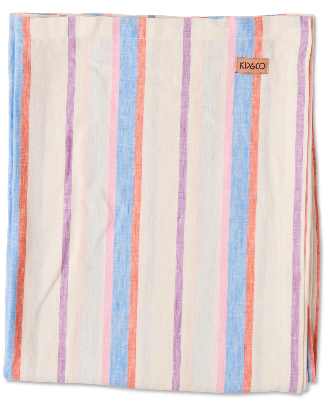 Maldives Stripe Linen Tablecloth One Size | Kip & Co