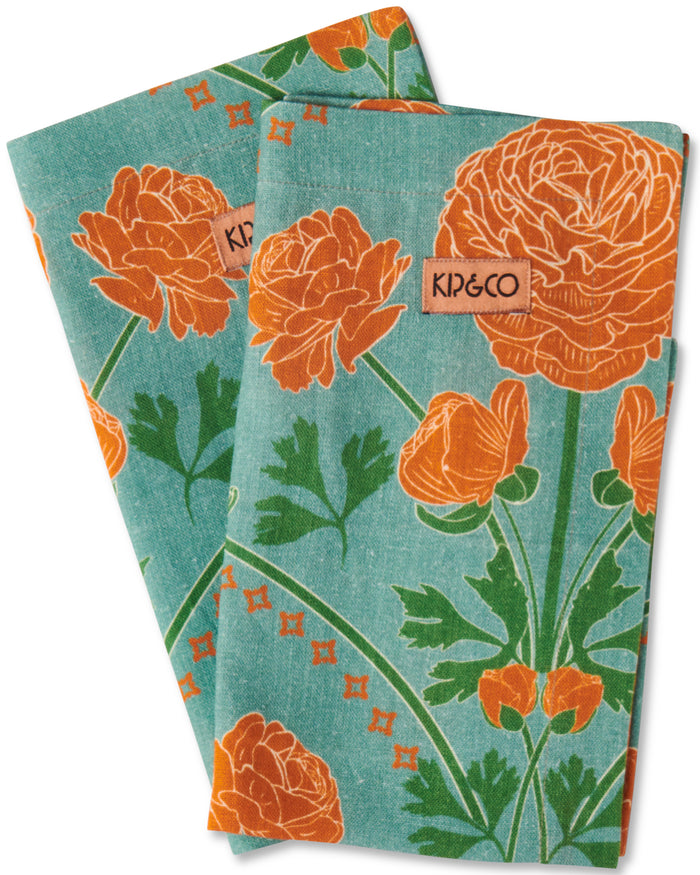 Perfect Posie Linen 4P Napkin Set | KIP & CO