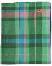 Load image into Gallery viewer, Jewel of the Nile tartan Linen tablecloth / Kip &amp; Co