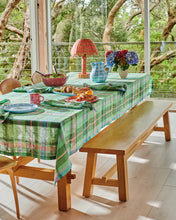 Load image into Gallery viewer, Jewel of the Nile tartan Linen tablecloth / Kip &amp; Co