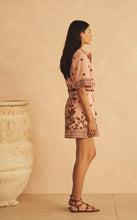 Load image into Gallery viewer, Infiorata Embroidered Mini Shirt Dress | Aur Ocea