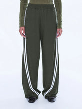 Load image into Gallery viewer, Valentina Stripe Pant Olive / Ena Pelly
