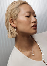 Load image into Gallery viewer, Mini Keshi Pearl Hoops Silver | Saint Valentine