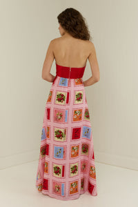 Primrose Dress, Strawberry Stamp | Palm Noosa