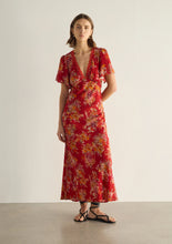 Load image into Gallery viewer, Calais Midi Dress Red / Auguste