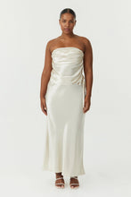Load image into Gallery viewer, Satin Bias Tie Side Skirt Buttercream | Third Form