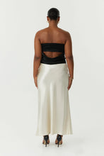 Load image into Gallery viewer, Satin Bias Tie Side Skirt Buttercream | Third Form