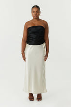 Load image into Gallery viewer, Satin Bias Tie Side Skirt Buttercream | Third Form