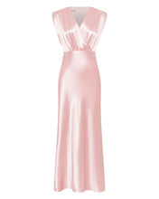 Load image into Gallery viewer, Satin Cross Over Gather Dress Fairy Floss  | Third Form