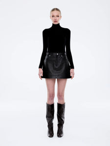Core Leather Mini Skirt Black / Ena Pelly