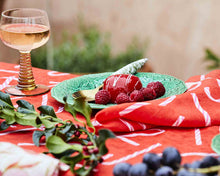 Load image into Gallery viewer, Candy Cane Red Linen 4P Napkin Set | KIP &amp; CO