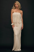 Load image into Gallery viewer, Visions Lace Strapless Maxi Dress, Buttercream | Third Form