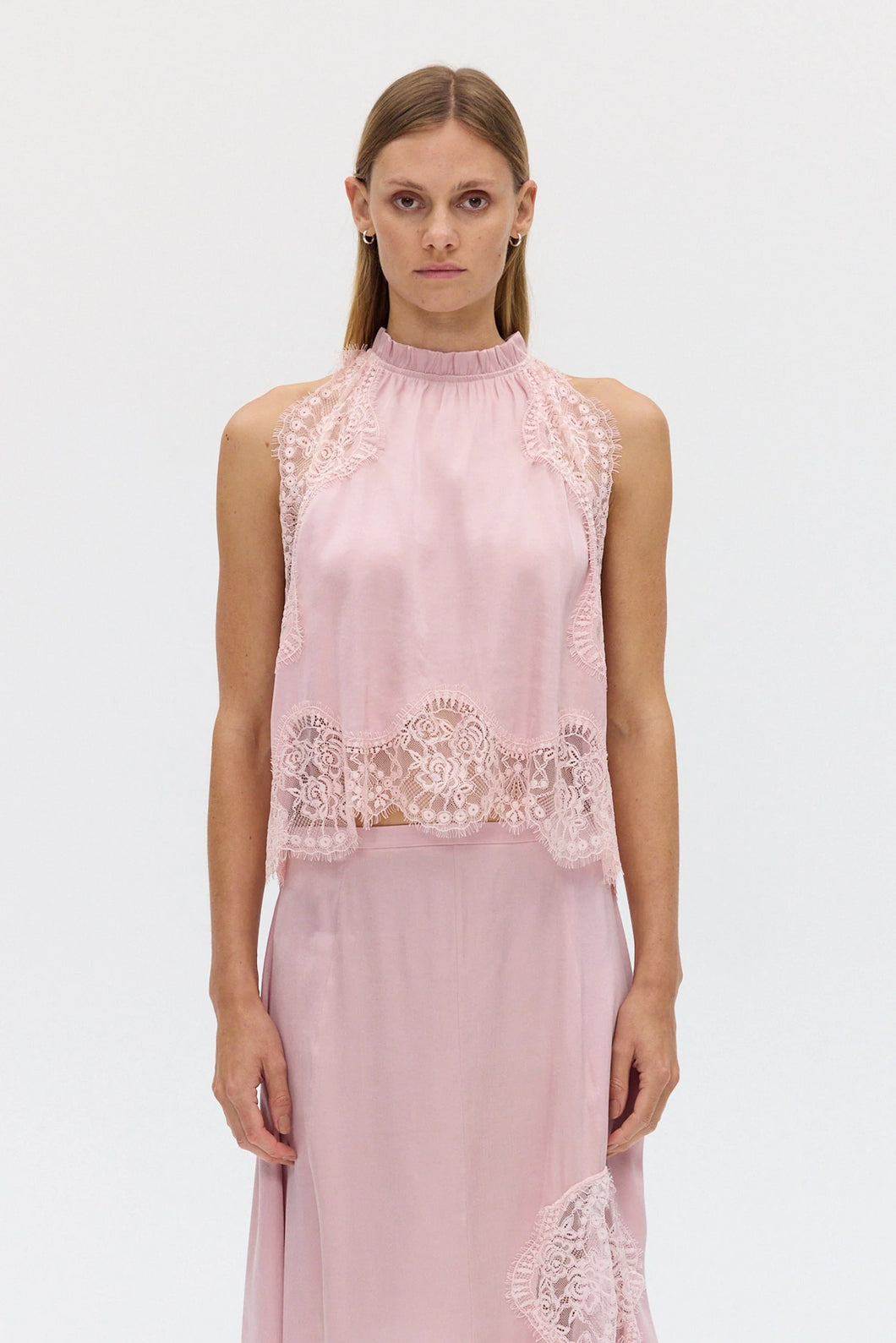 Visions Lace Top, Rose | Third Form