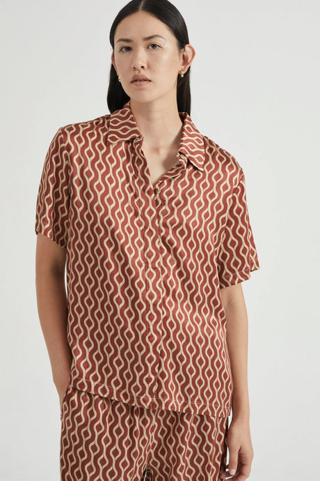 Voyage Relaxed Shirt, Tile | THIRD FORM
