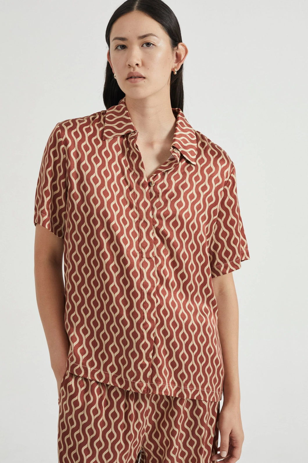 Voyage Relaxed Shirt, Tile | THIRD FORM