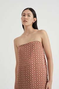 Voyage Strapless Maxi, Tile | THIRD FORM