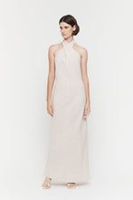 Load image into Gallery viewer, Cross Over Halter Dress, Sand | Friend of Audrey