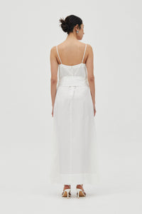 Eylsian Belted Maxi Dress White / Third Form