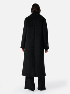 Lana Wool Coat, Black | ENA PELLY