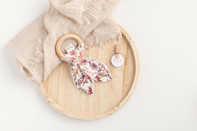Liberty Print Bunny Teether | Annas of Australia