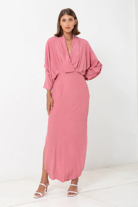 Plunge Dress, Rosa | S/W/F