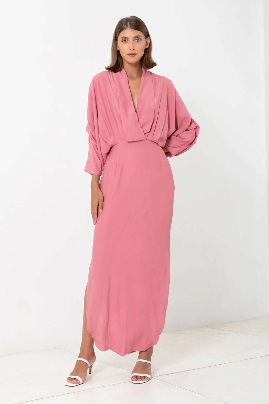 Plunge Dress, Rosa | S/W/F