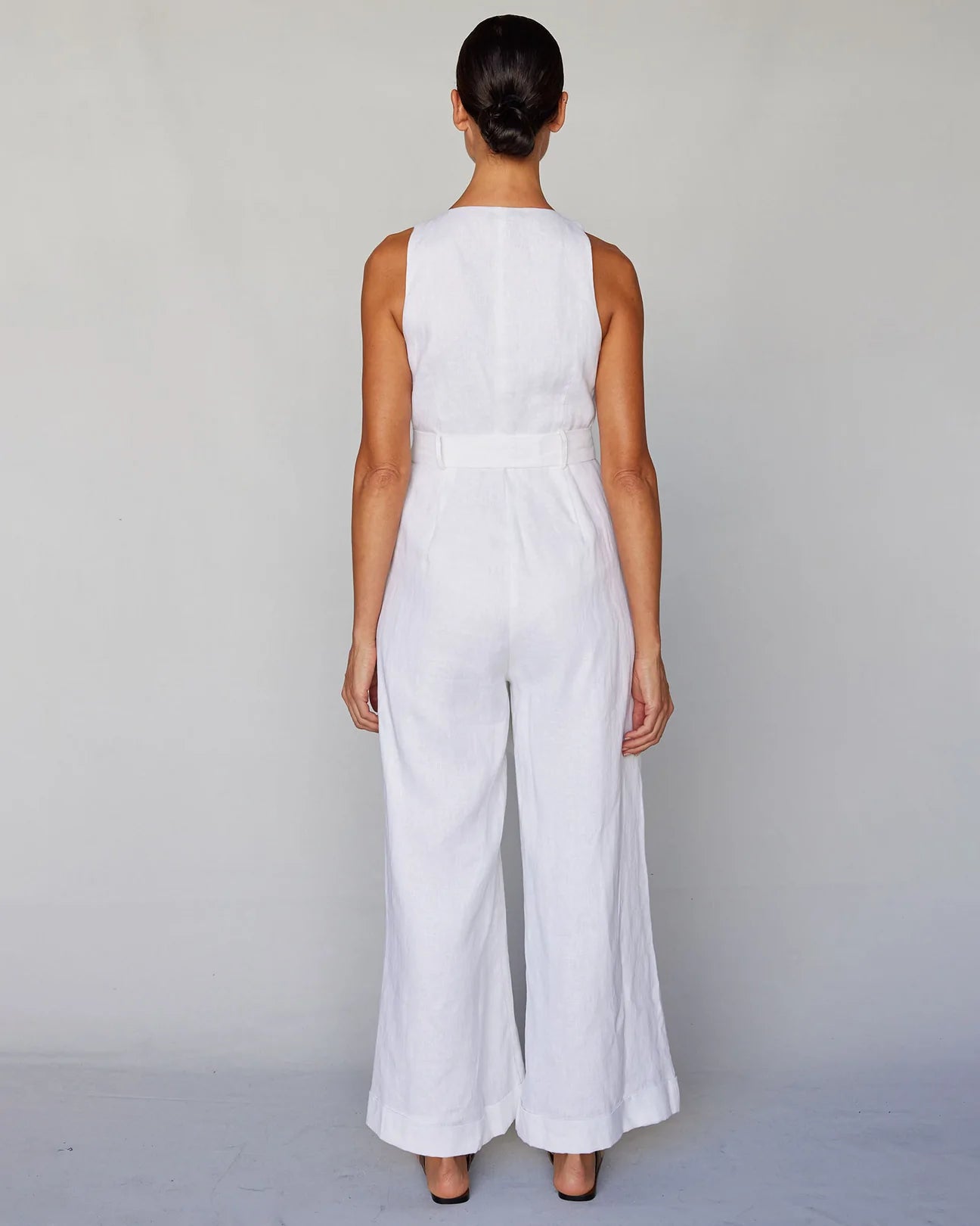 White wide leg overalls new arrivals