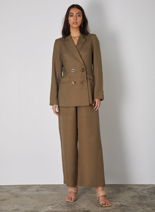 Vesper Pant, Olive | Esmaee