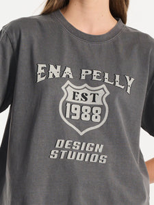 1988 Studios Tee- Charcoal Wash | Ena Pelly