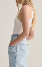 Load image into Gallery viewer, RIANNE HIGH NECK RACERBACK BODYSUIT IN WHITE | Agolde