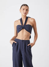 Load image into Gallery viewer, Ally Linen Palazzo Pant, Navy | Joslin Studio