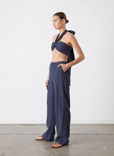Load image into Gallery viewer, Ally Linen Palazzo Pant, Navy | Joslin Studio