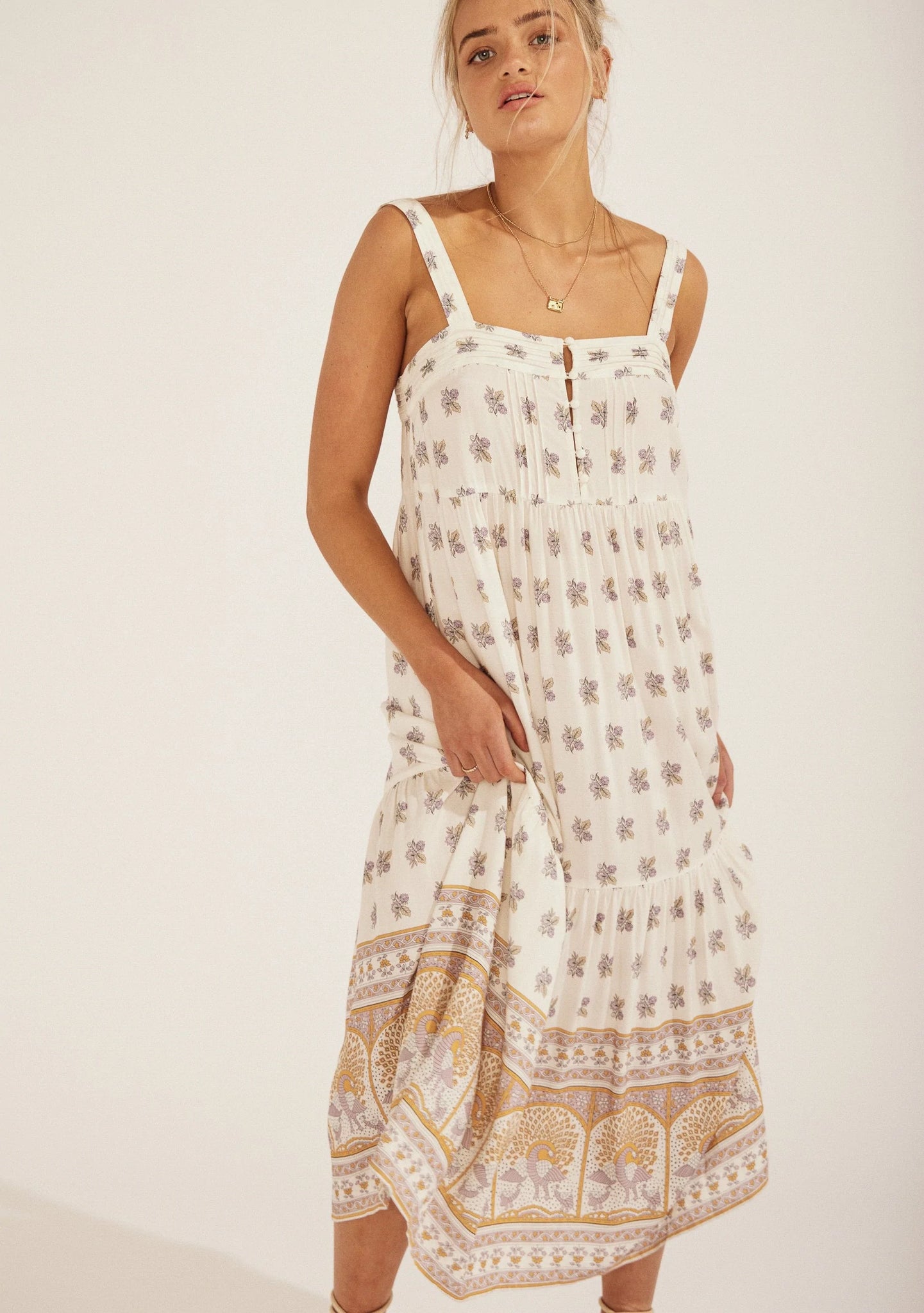 Auguste gardenia deals sunday midi dress