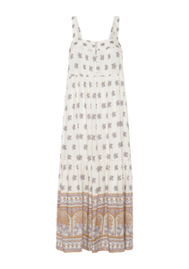 Amaya Frances Midi Dress, Ivory | Auguste The Label