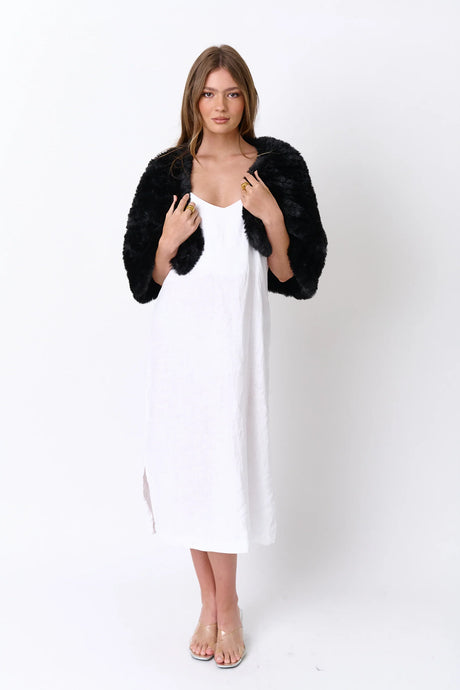 Arlow Faux, Black | A L E X A N D R A