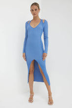 Load image into Gallery viewer, Intwine Knit Dress Blue / Sovere