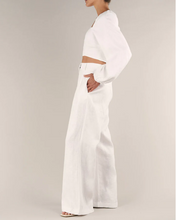 Load image into Gallery viewer, Bridgette Linen Pant, White | Amelius