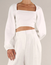 Load image into Gallery viewer, Bridgette Linen Pant, White | Amelius
