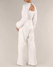 Load image into Gallery viewer, Bridgette Linen Pant, White | Amelius