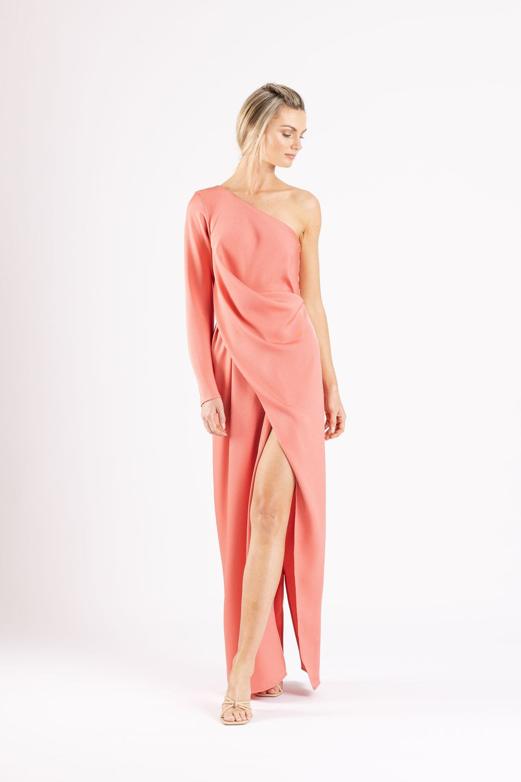 Diana Gown, grapefruit | One Fell Swoop