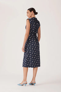 Riviera Dress - Denim Spot | Cable Melbourne