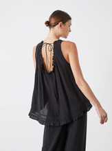 Load image into Gallery viewer, ANGELICA SILK TOP, Sandwash Black | JOSLIN