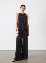 Load image into Gallery viewer, Angelica Silk Top, Sandwash Black | Joslin Studio