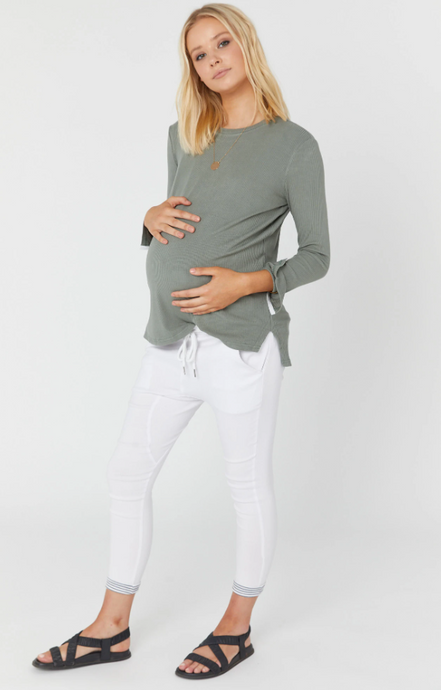 Belagio Nursing Top (Mineral Green) | LEGOE