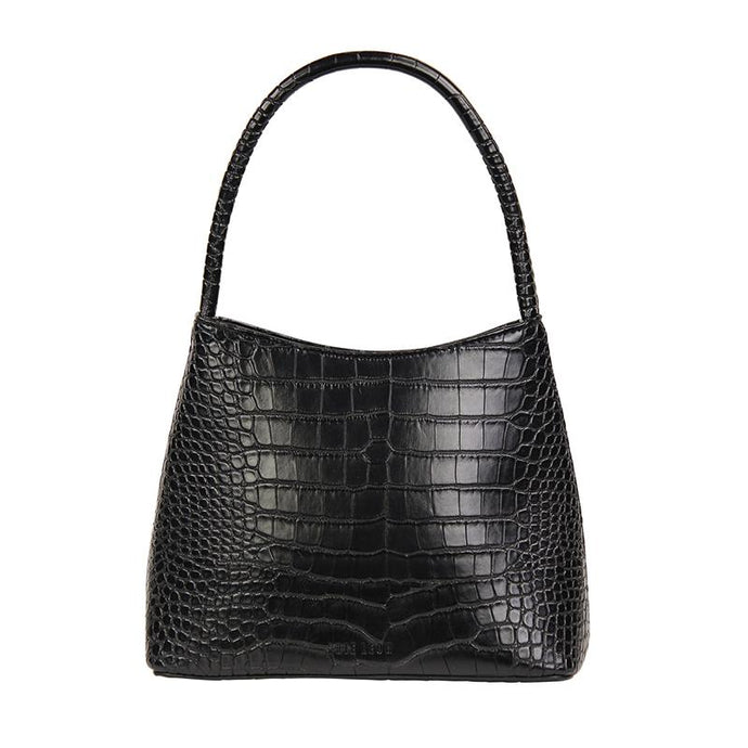 Chole Black Matte Croc