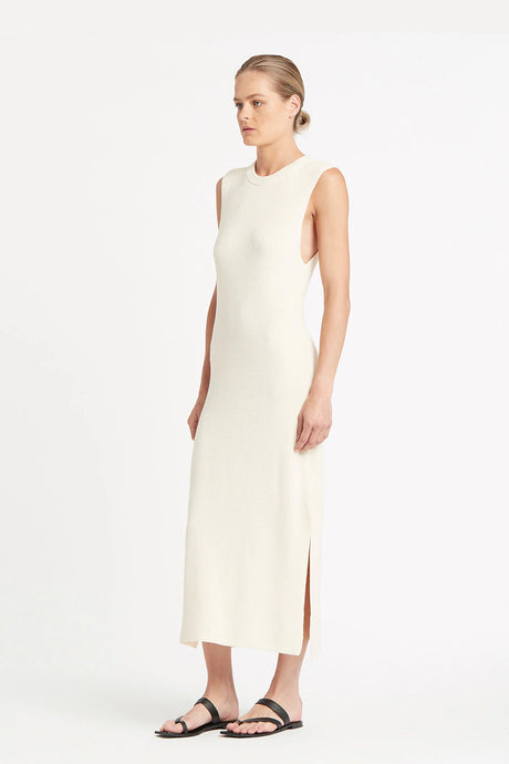 100% Cotton Knit Dress, Oatmeal | Friend of Audrey